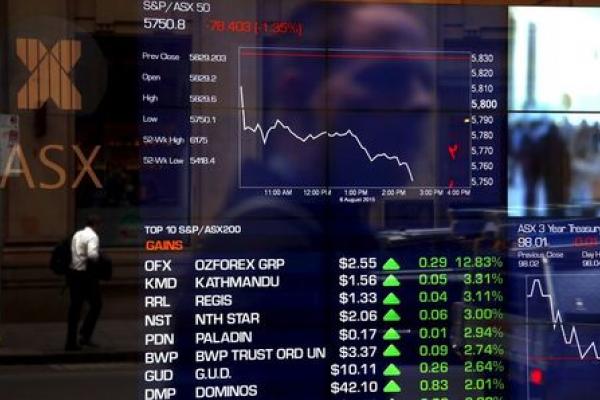 Australia stocks lower at close of trade; S&P/ASX 200 down 0.34%