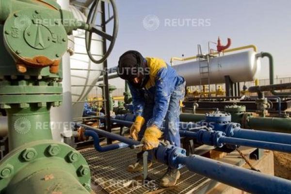Aardgas futures lager tijdens de Europese sessie
