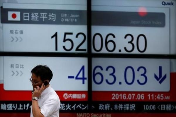 Los índices de Japón cierran a la baja; el Nikkei 225 cae un 0,38%