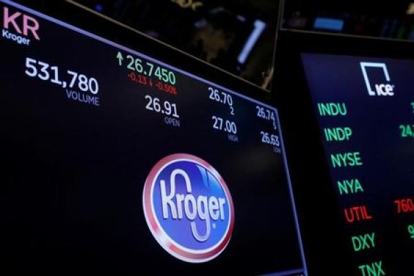 Kroger Shares Bounce Around Midday on Mixed Guidance